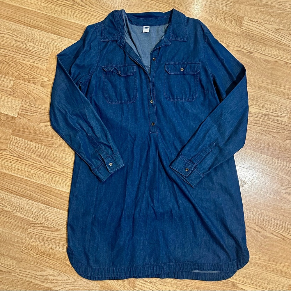 Old Navy Long Sleeve Denim Tunic